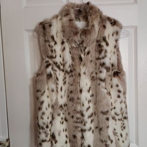 faux fur vest